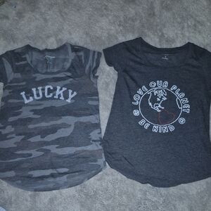 Lucky Brand Womens Camo and Graphic Tees